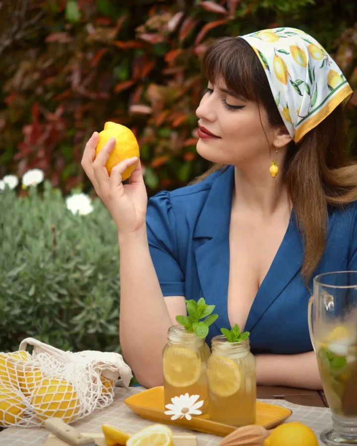 Nákupné maniačky - citrónová potlač 